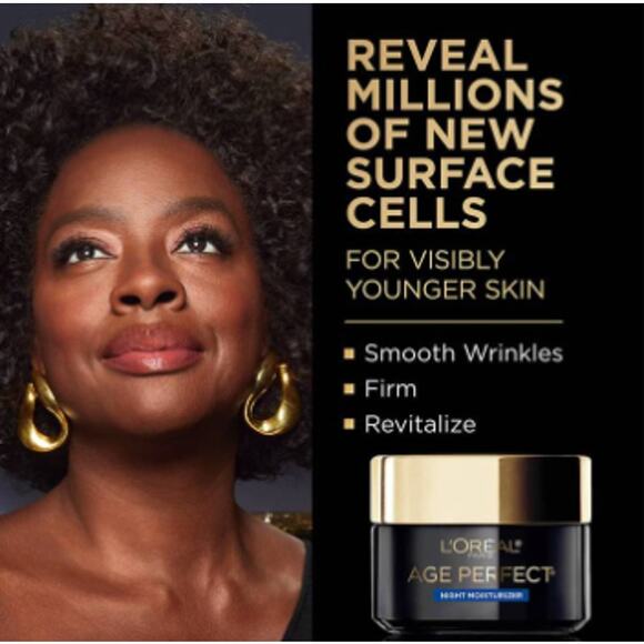 NEW L'OREAL Paris Age Perfect Cell Renewal Antiaging Night Moisturizer 1.7 oz - Picture 2 of 8